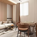 Hotel Mahjong Room Modern Interior With Comfortable Sofa Mahjong Table And Elegant Chairs