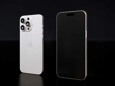 Sleek Smartphones With Front And Back View Multiple Camera Setup And Smooth Display Design 3d model