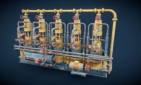 modern industrial LOFT equipment mechanical device 3d model