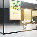 Modern Display Cabinet Window Display Props Women's Shoes Booth Shape Display Shoes Shop Window Display Cabinet 3d model