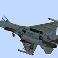 Military Fighter Jet With Open Cockpit Mounted Missiles And Red Star Emblems On Wings