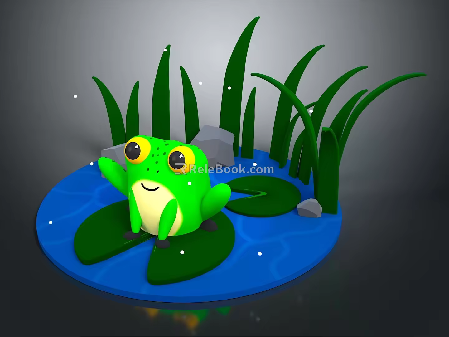 Modern frogs Frogs 3d model