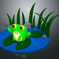 Modern frogs Frogs 3d model
