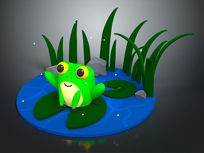 Modern frogs Frogs 3d model