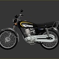 Motorcycle two-wheeled motorcycle off-road motorcycle road race motorcycle motor vehicle transport 3d model