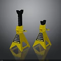 Yellow Heavy Duty Jack Stands For Vehicle Maintenance And Repair Equipment