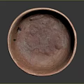 Handmade Red Ceramic Bowl Sculpture Carving With Textured Surface And Artistic Craftsmanship