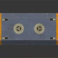 Vehicle Propulsion System Component With Blue Orange Design And Mechanical Details