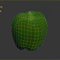 Vibrant Fresh Green Bell Pepper with Smooth Skin and Healthy Appearance