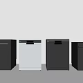 Modern Black And Silver Dishwasher Designs For Stylish Kitchen Appliance