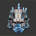 Decorative Ornament Set with Pink White Animal Figurine and Blue Spire Ornaments on Black Surface
