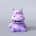 Toy Gift Shop Featuring Cute Purple Hippo Stuffed Animal For Kids