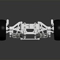 Hyundai car chassis car bearing wheel gear 3d model