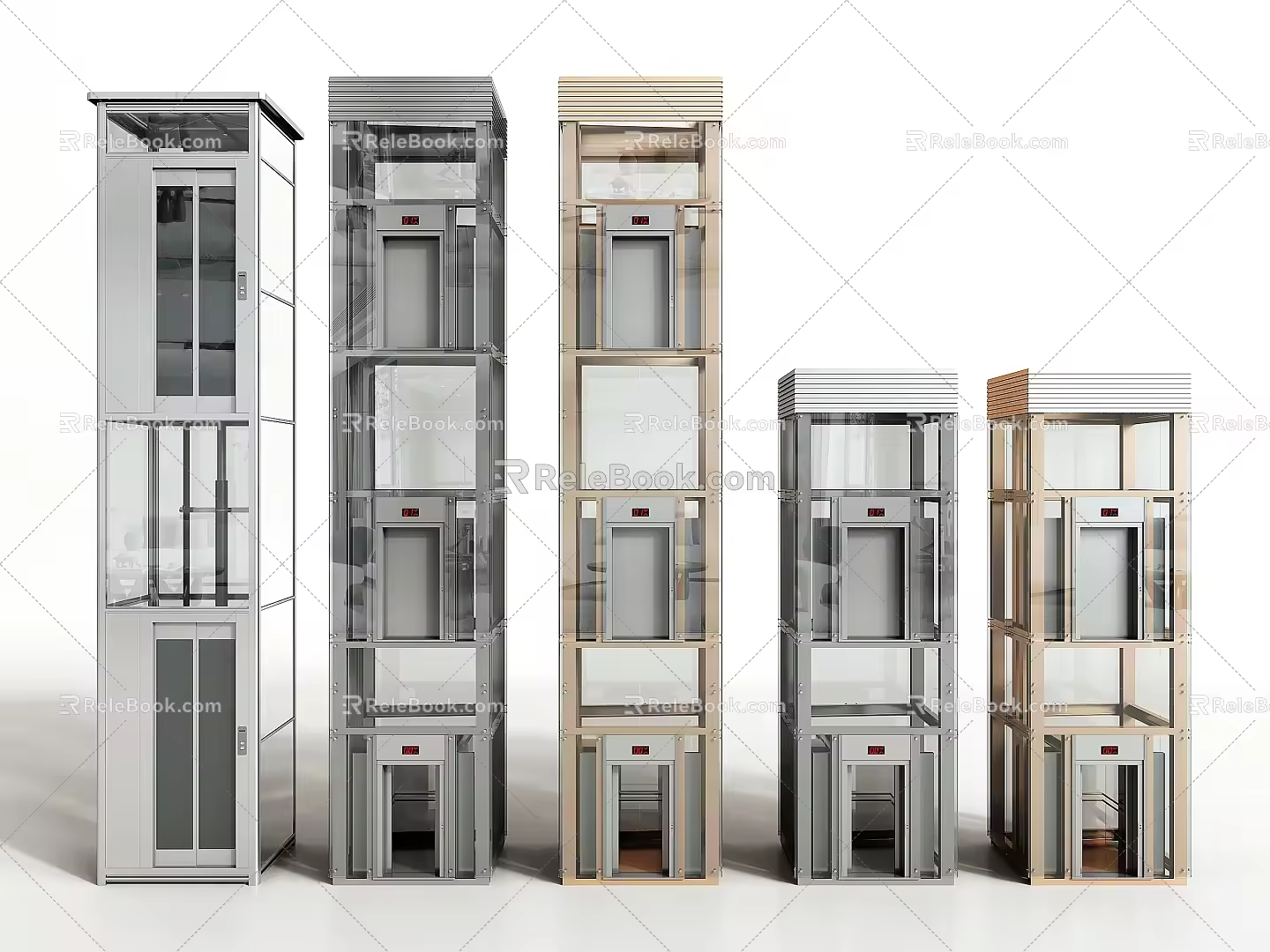 Modern Sightseeing Elevator Elevator Sightseeing Elevator Elevator 3d model