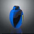 Modern Glossy Blue Decorative Vase With Sleek Design And Shiny Finish