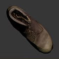 Vintage Worn Leather Military Work Boots With Laces For Practical Daily Use