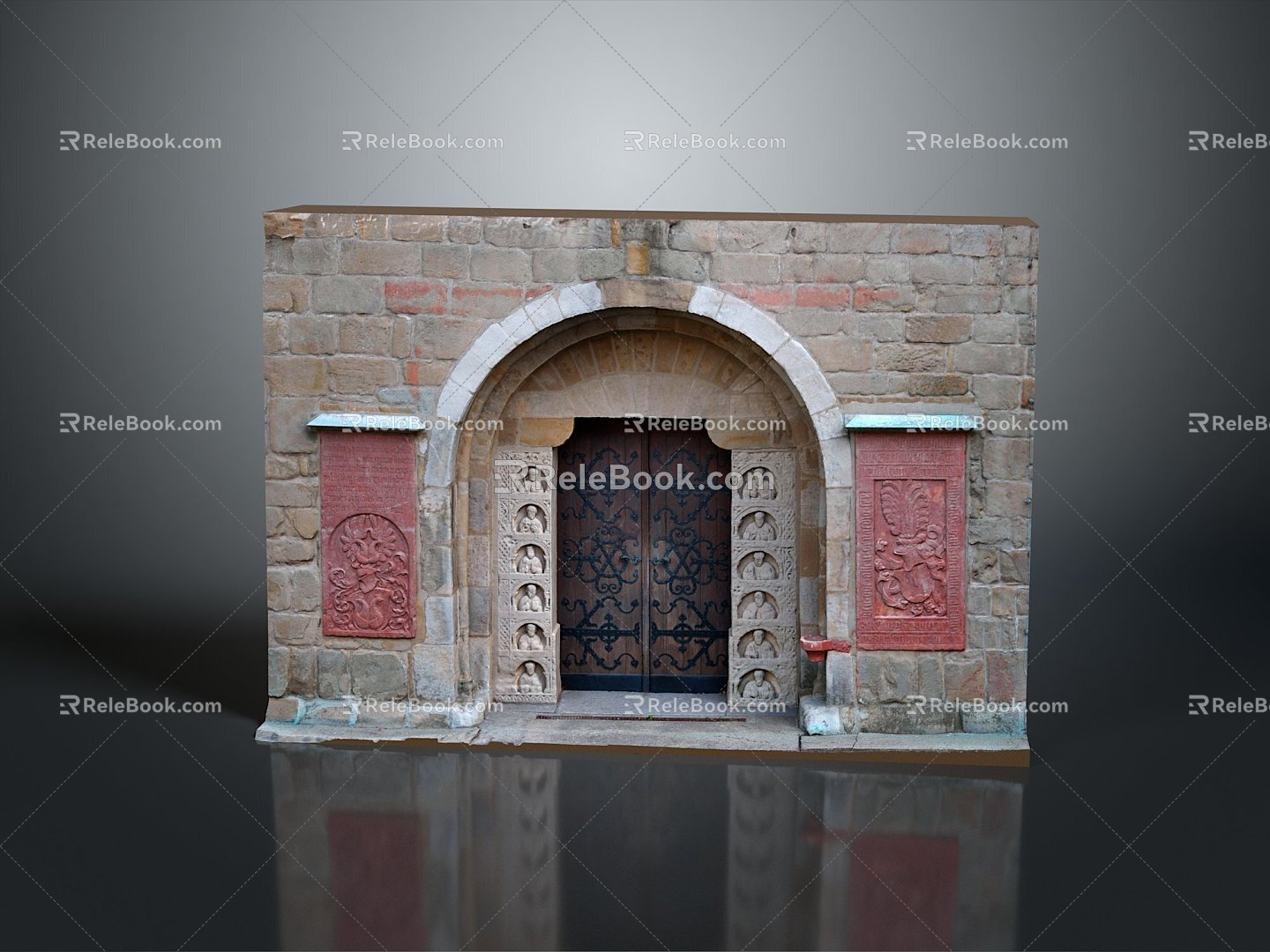 Ancient Building Door Ancient Building Door Chinese Style Door Antique Door Classical Door Chinese Style Door Chinese Style Entrance Traditional Door 3d model