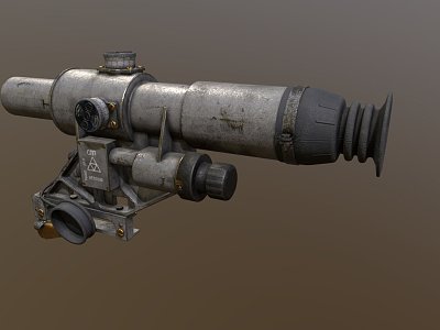 Russian machine gun sight model