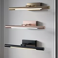Modern Wall Sconces in Gold Rose Gold and Black with Sleek Design Mounted on Wall