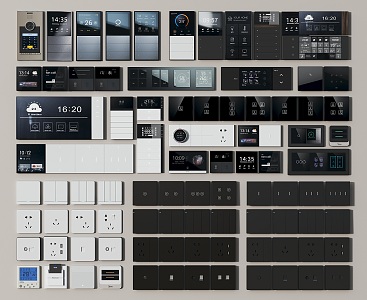 Intelligent switch panel 3d model