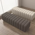 Modern Bed End Stool Soft Bench Sofa Stool 3d model