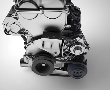 modern engine mechanical engine 3d model