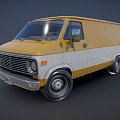 Hyundai Motor 70 s Industrial Truck 3d model