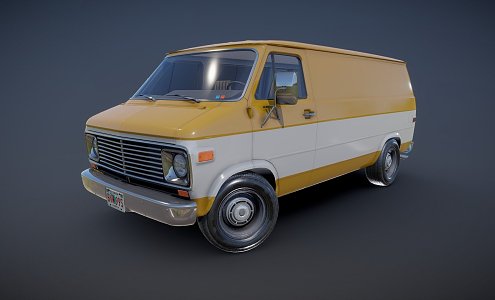 Hyundai Motor 70 s Industrial Truck 3d model