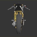 Modern Motocross Motorcycle Two-wheeled Motorcycle 3d model