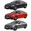 White Mercedes Benz Coupe Exterior Design With Front And Rear Views