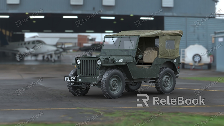 WWII Willis Jeep Car Car Car Truck Wagon model