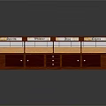 Wooden Display Cabinet With Multiple Drawers Cabinets Glass Shelves And Storage Design