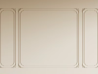Elegant Wall Decorative Gypsum Molding With Classic Design And Intricate Patterns 3d model