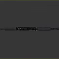 Modern Tactical Assault Rifle With Black Finish Detachable Magazine And Bullet
