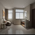 Elegant Modern Beauty Salon Interior With Warm Reception Counter And Comfortable Waiting Lounge Space