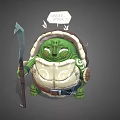 Modern Cartoon Character Cartoon Turtle 3d model
