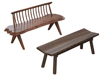 Solid Wood Bench Combination Bench Wooden Stool Bench Tea Stool Bench Shoe Changing Stool Jewelry Ornaments 3d model