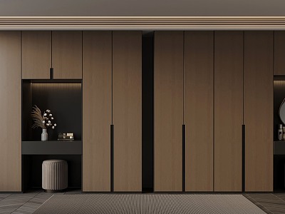 08 wardrobe Italian minimalist wardrobe model