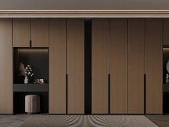 08 wardrobe Italian minimalist wardrobe 3d model