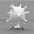 Modern virus 3d model