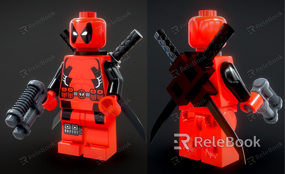 Toy Handset Lego Doll Deadpool Toy model