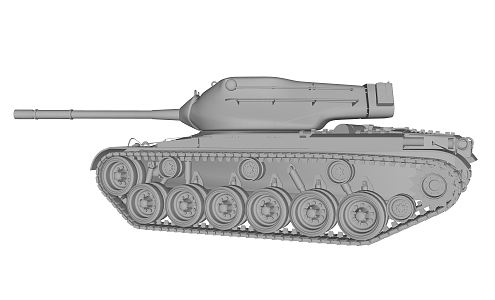 modern tank military equipment 3d model