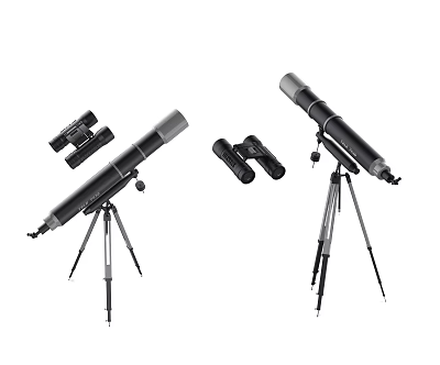 Modern Telescope 3d model