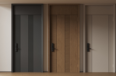 Modern Minimalist Entry Door Anti-theft Door Top Single Door Sub-mother Door Password Door 3d model