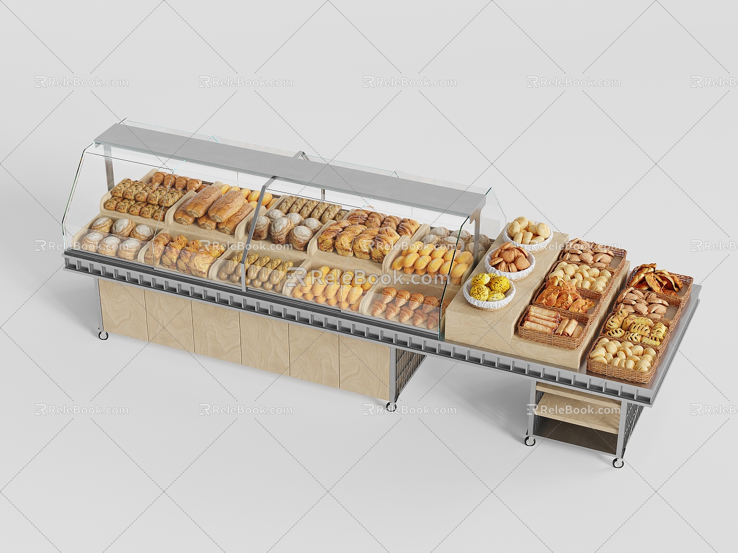 Bread Cabinet Bread Grilled Nakajima Cabinet Bread Combination model