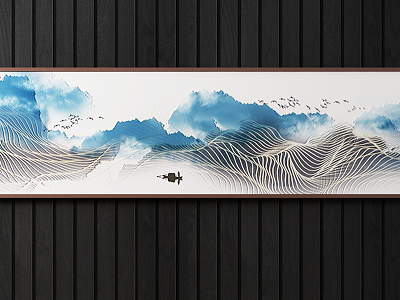 New Chinese Landscape Painting Hanging Painting model