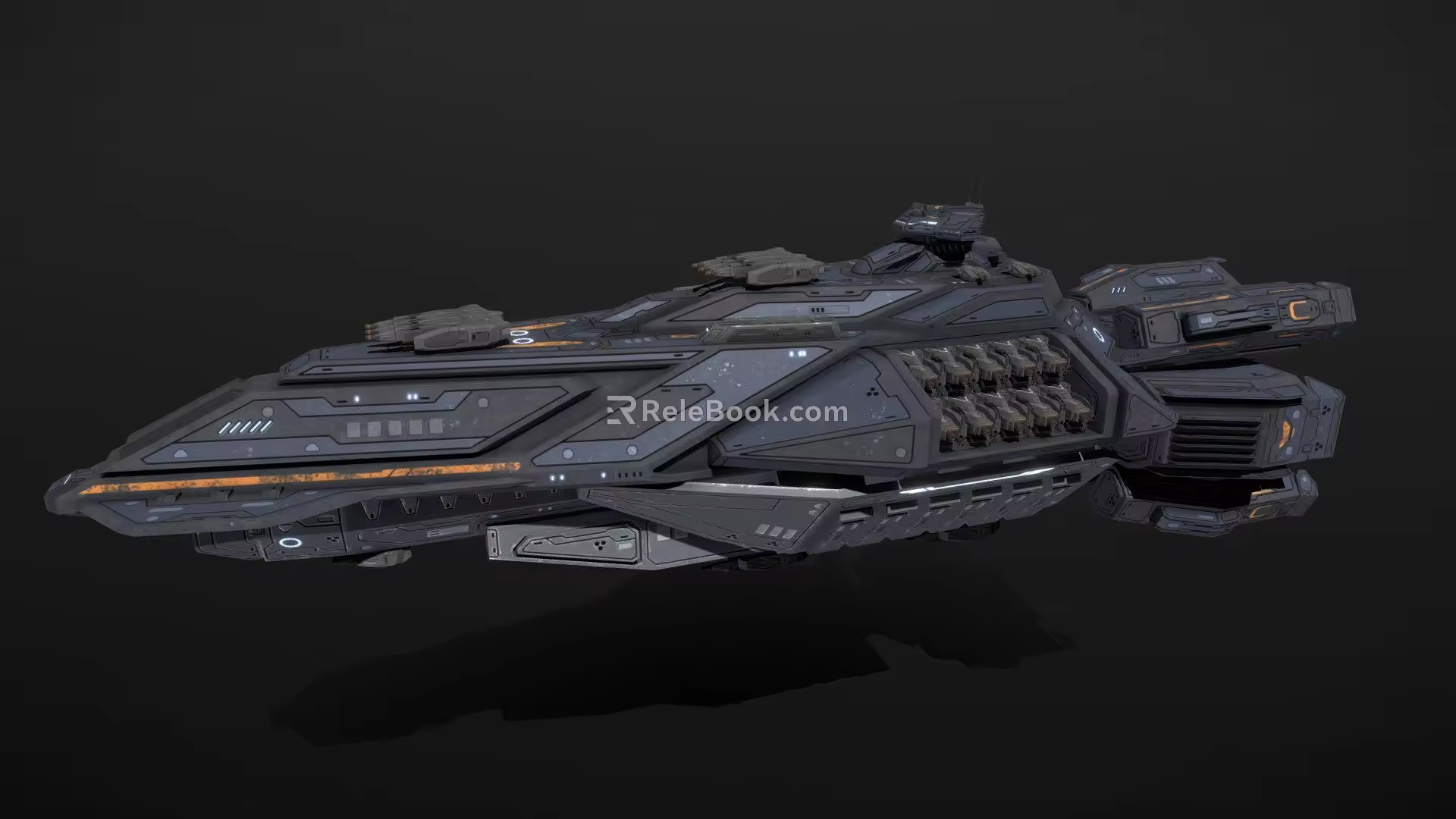 Weapons Sci-Fi Battleship 3d model