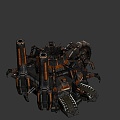 weapons sci-fi building 3d model