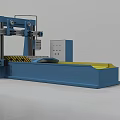 High Precision Heavy Duty Industrial Equipment with Blue Frame Yellow Worktable and Control Panel