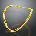Amusement Park Playground Equipment Featuring Golden Shiny Chain on Dark Background